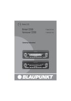 Blaupunkt Bristol-CD-36 - Owners Manual 